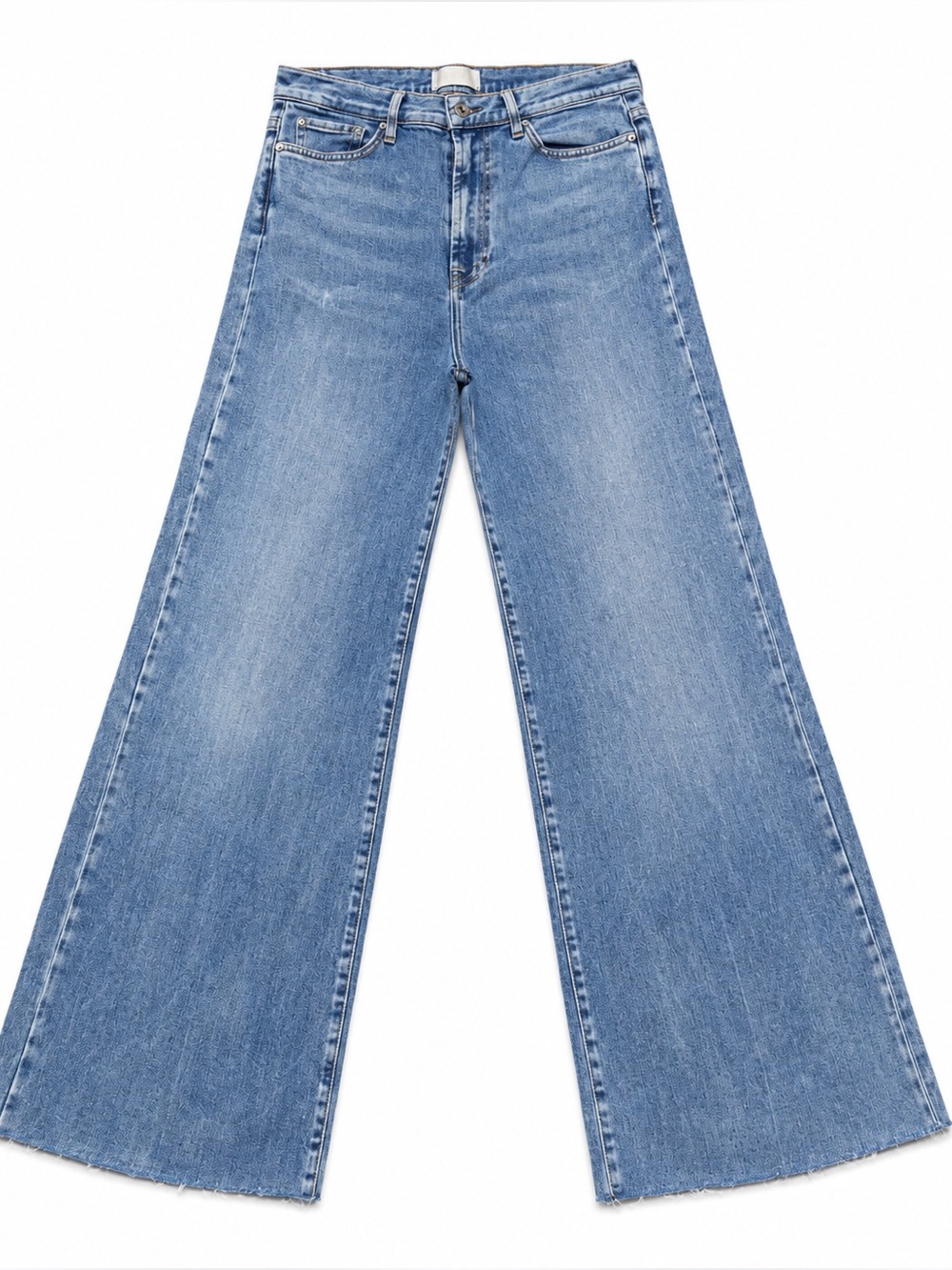 7 For All Mankind 29x28 Ultra HR Jo Wide Leg Stretch Denim Jeans EUC